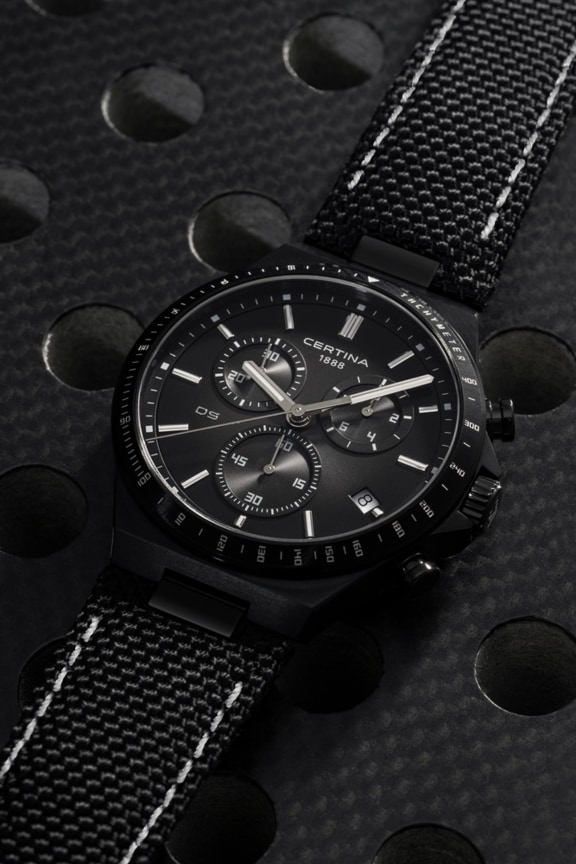 DS 7 Chronograph Quartz Grey PVD coating 316L stainless steel 41.00mm